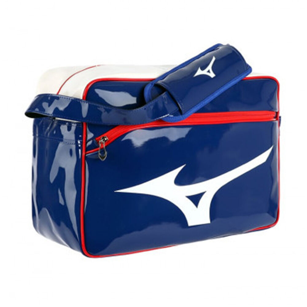 Mochila Mizuno RB Enamel M Para Hombre Azules/Blancos/Rojos 2406958-KE